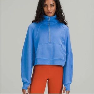Scuba Oversized Funnel Neck Half Zip